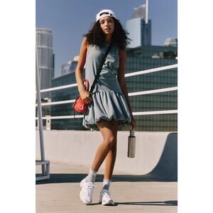 Free People FP Movement Dress Hot Shot Bubble Set Missing Short Summer Storm NWT